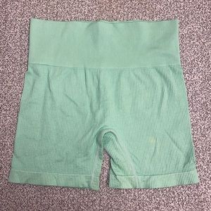 Green Biker Shorts